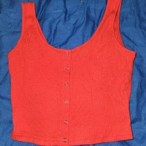 Medium button up tank top